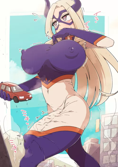 Mt. Lady who wants to go home quickly and masturbate (Artist:Hidane)