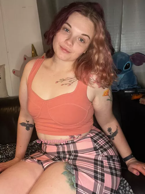 My skirt rides up a bit high when I sit