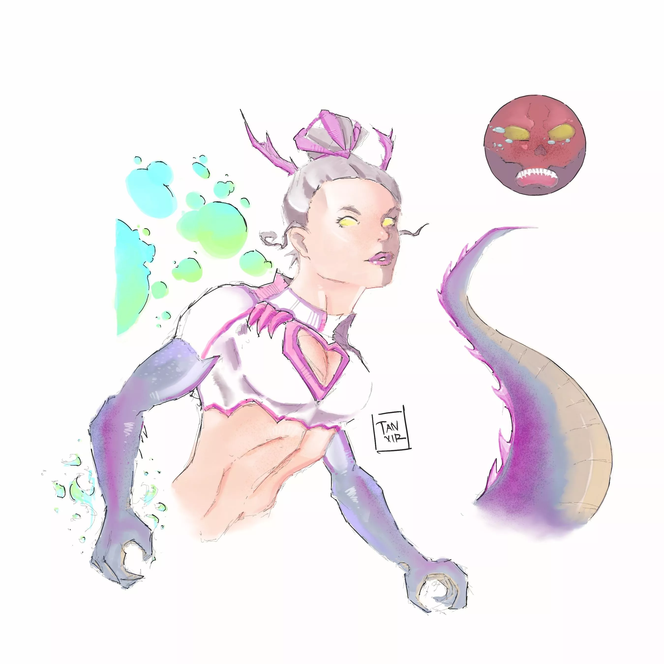 [OC] Trying to get better at drawing, I call this piece “Give me my ball back!”