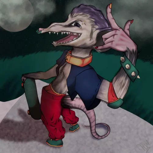 What name do you think I should give this anarchist opossum?