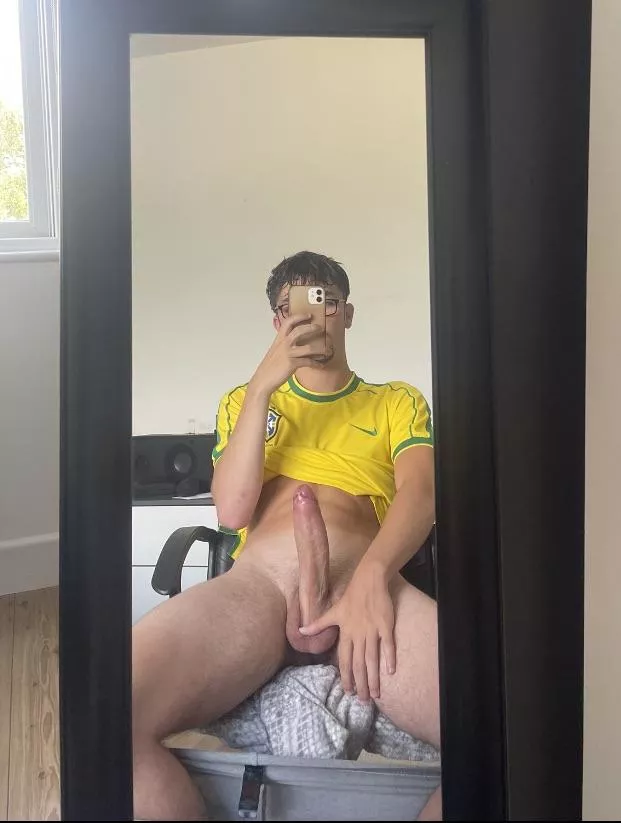 Would you help me out if you walked in on me like this after soccer practice?