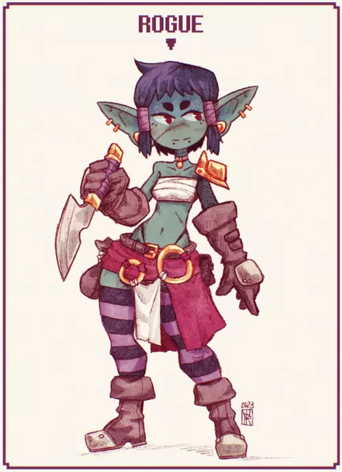 Gobtober day 2: Rogue, by urivart