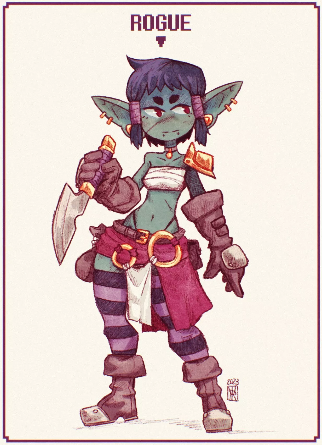 Gobtober day 2: Rogue, by urivart