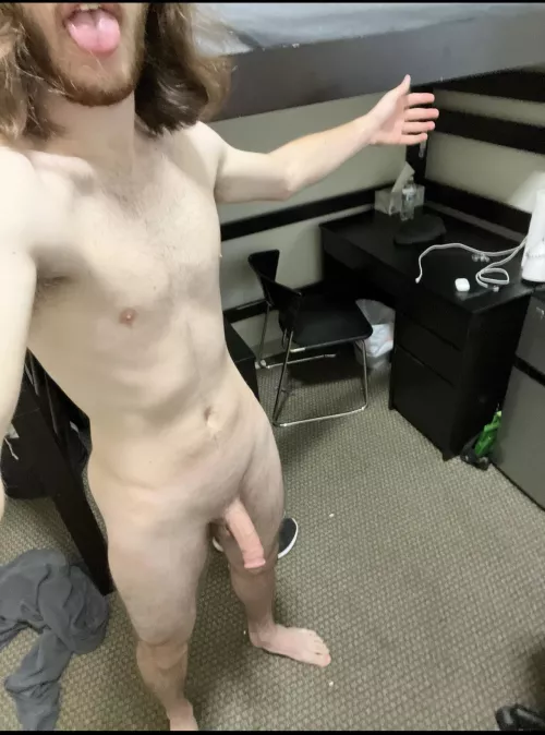 [M19] Love being a nudist in college, just gotta make sure my dorm mate is out of the room