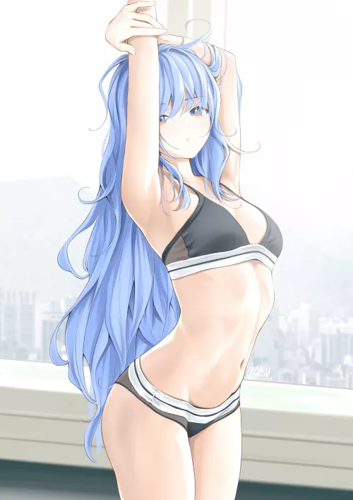 Minah's Morning Stretch (Chaesu) [Artist's OC]