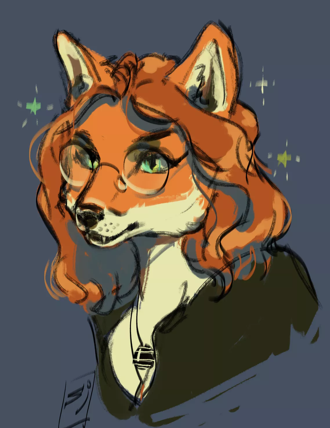 My friend as a fox (art by me)