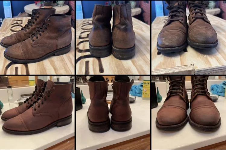 Picked up a used pair of Thursday Captains and gave them a good cleaning! (Before and after)