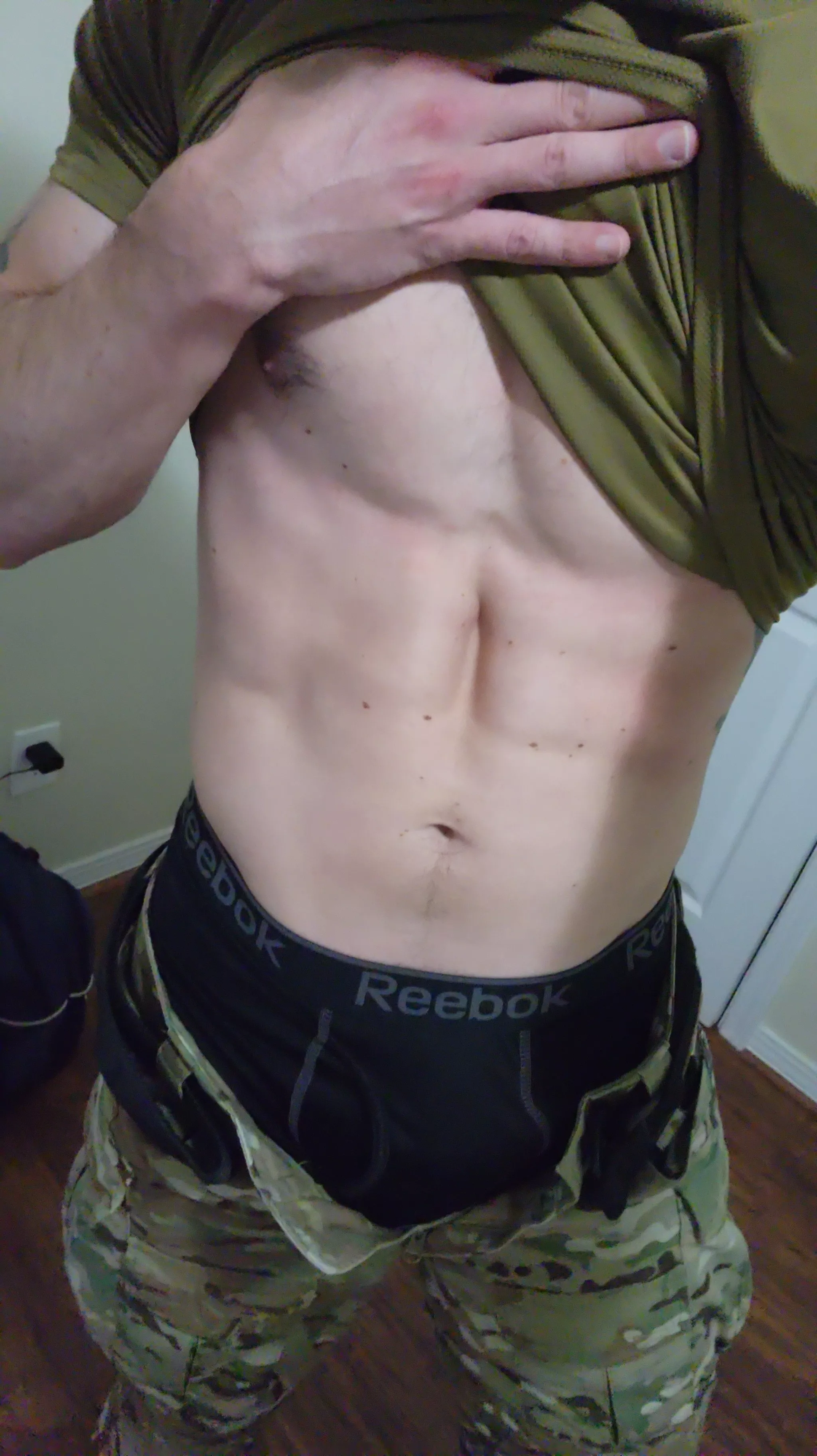 Ready to get out of uniform!! Would you assist me?