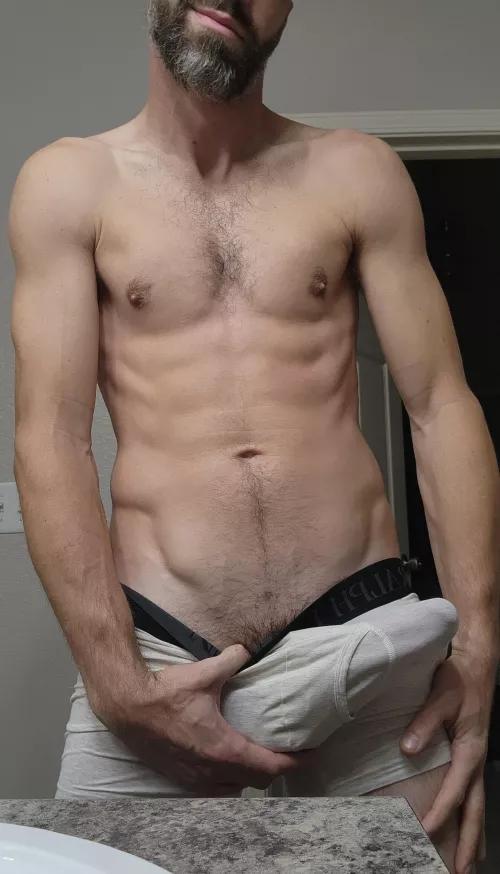 Showing off my new boxers. Do you like the color?