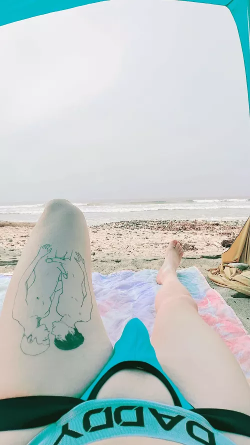 Sometimes I like to wear a jockstrap to the beach. Or less