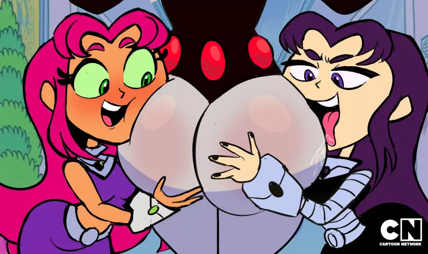 Starfire & Blackfire are in love (SpookyNudeless)