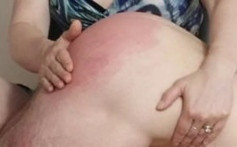 This naughty boy got another spanking today