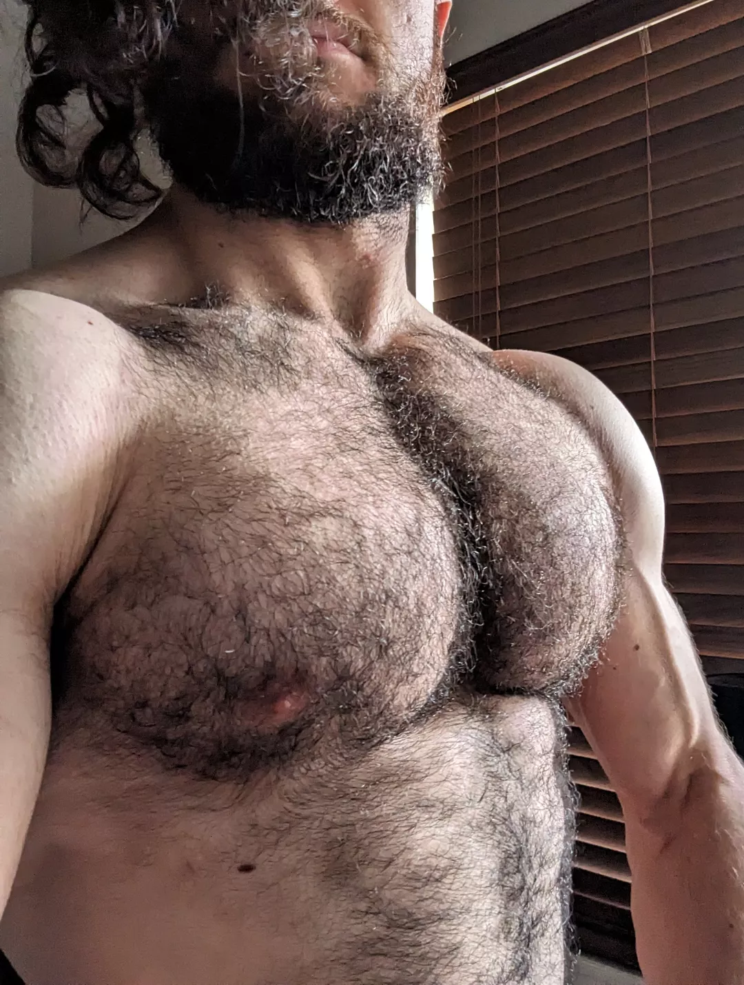 Any love for my hairy pecs?