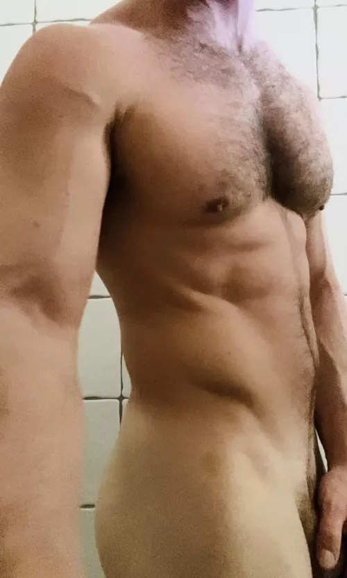 Basically just chest hair…and some belly fuzz