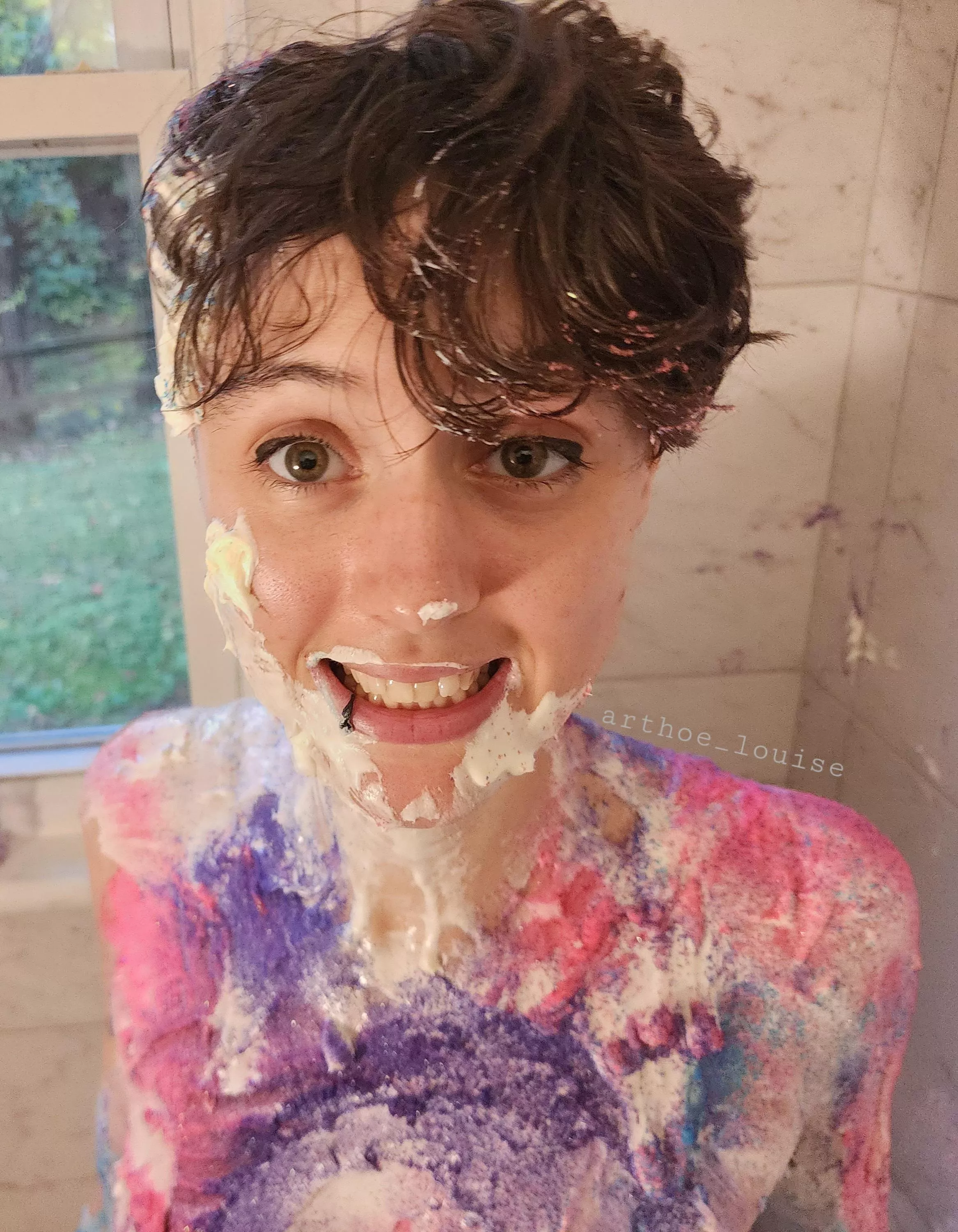 Cheese! (Actually it's icing)