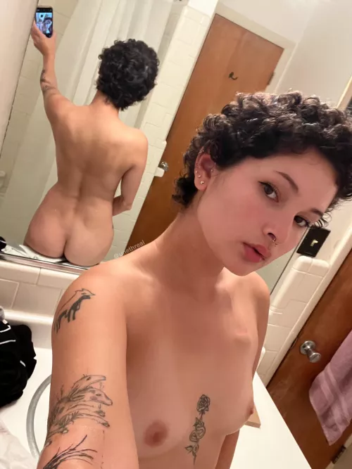 Ended up with these curls after chemo made my hair fall out… wanna run your hands thru them? 😏