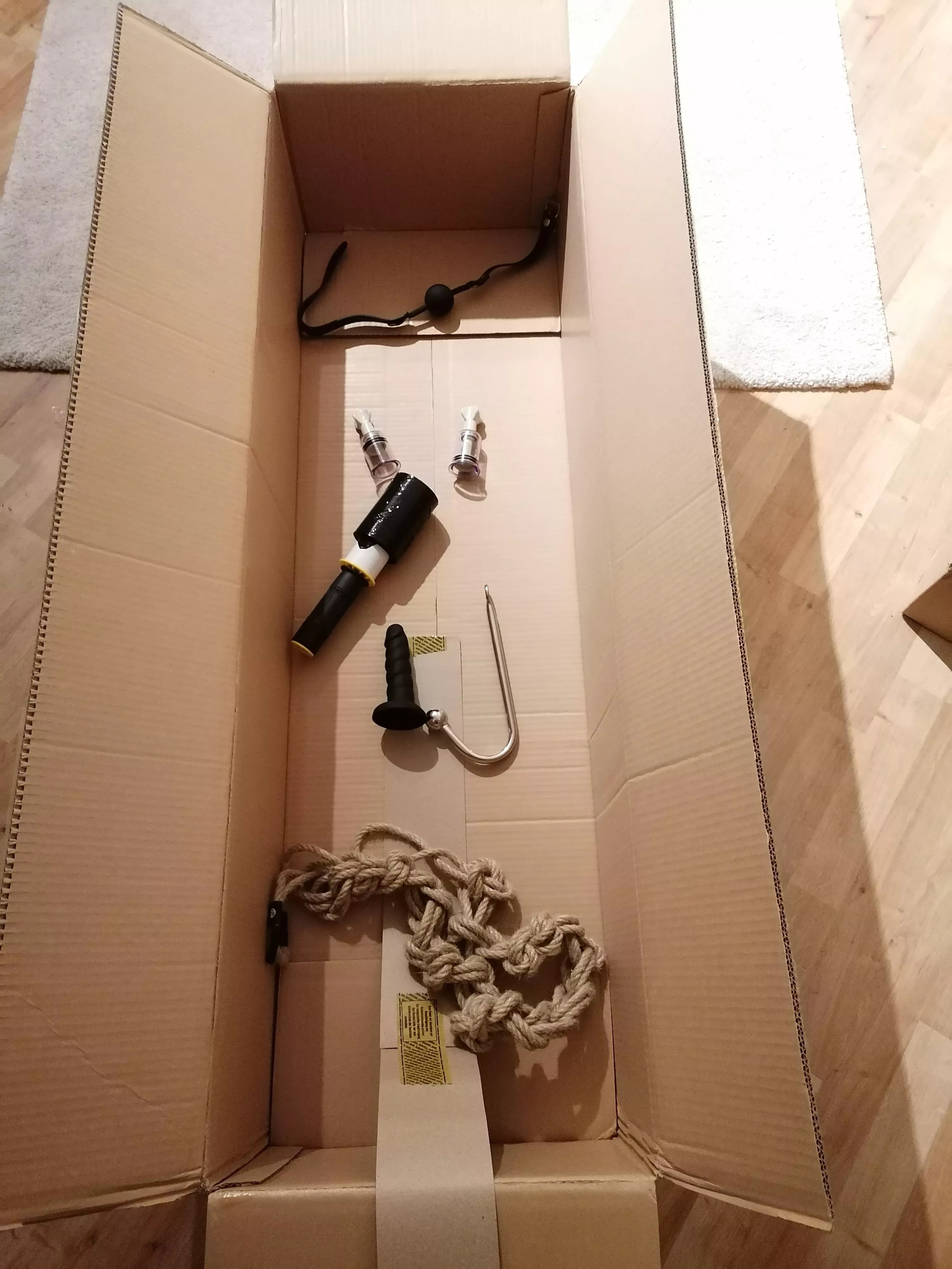 How about some wrapped and tied shipping?