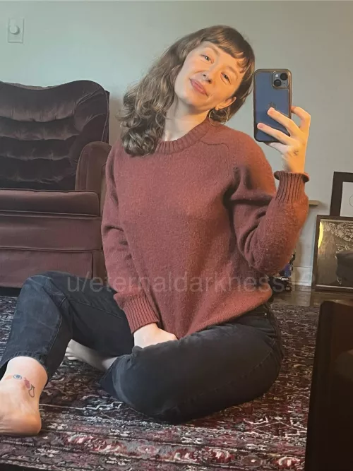 I had to break out the warm sweater today! [F]