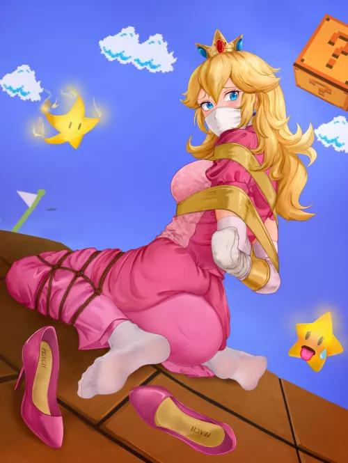 I would love to be princess peach if I get tied up like this