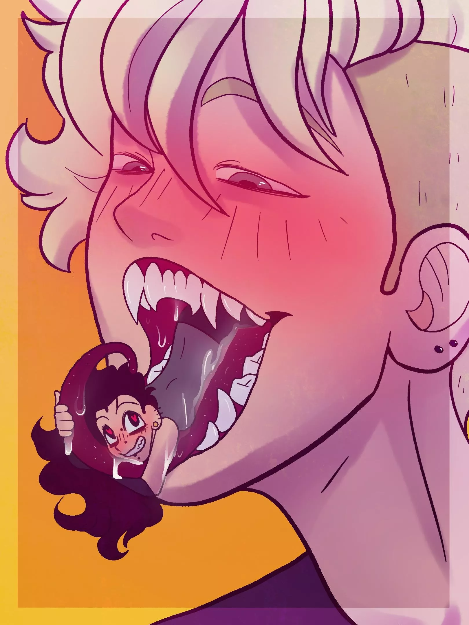 {image} Giant/Tiny Size swap! 💕 Art by NoctemNSFW (me!)