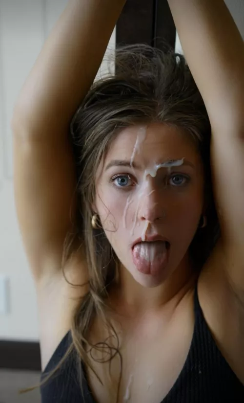 Might be the biggest facial I’ve ever had, could you top that?