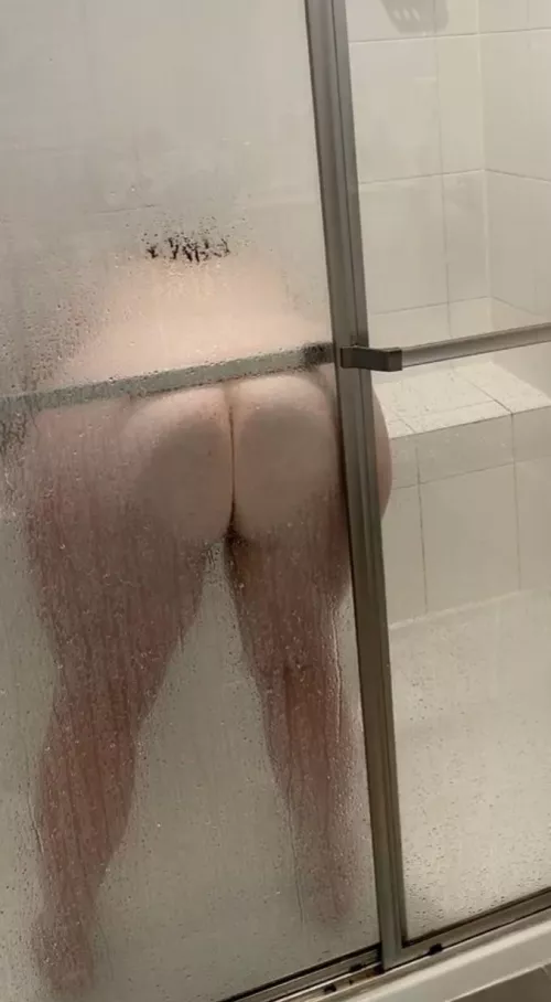 Oh no! My ass is stuck to this glass. I don’t know if anyone is willing to help me. I may be stuck here forever