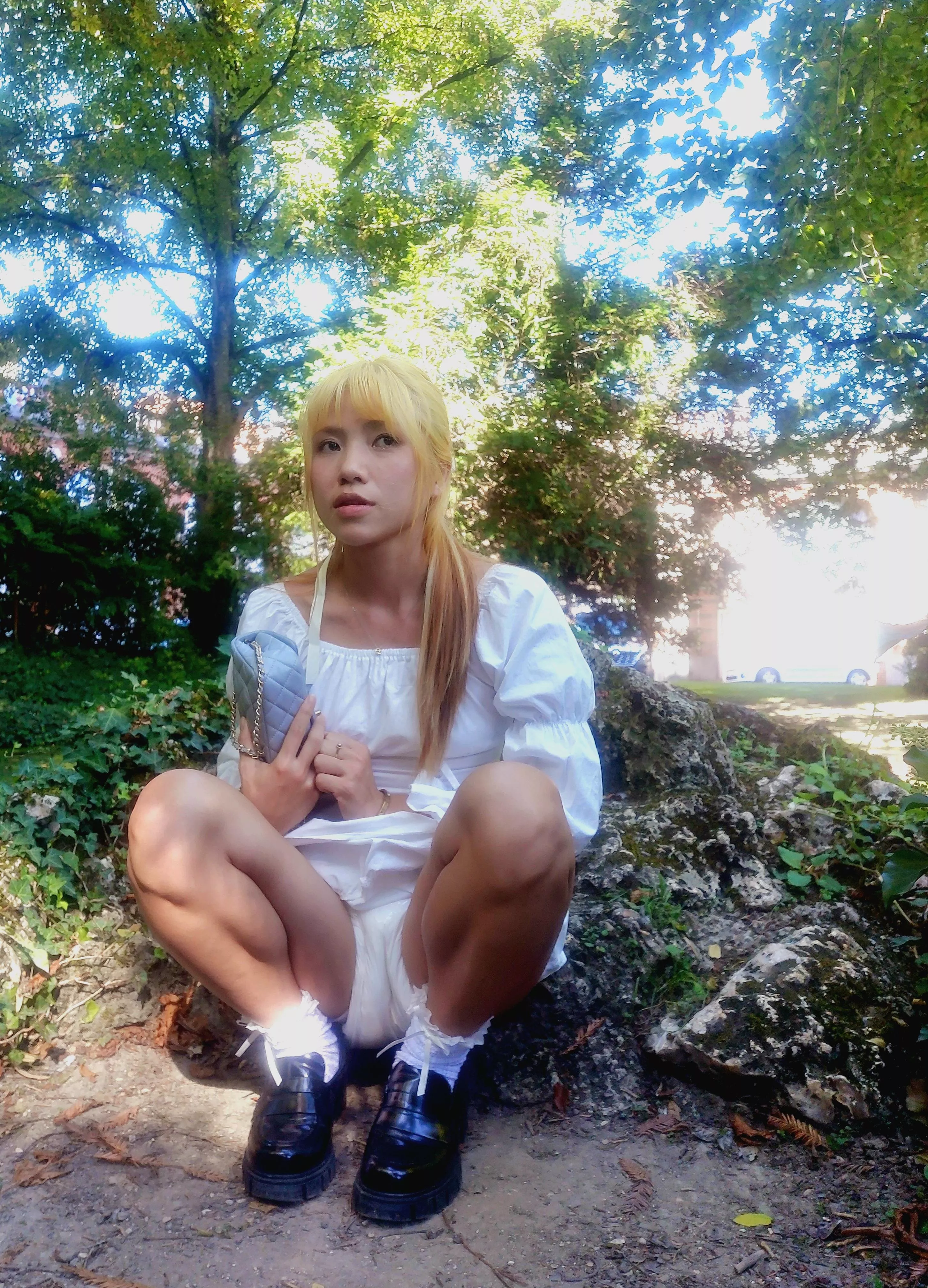 Playing in the park and exposing my diapee 🙈