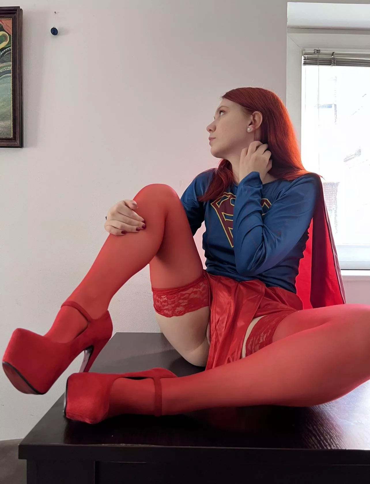 Red stockings and red heels ❤️👠