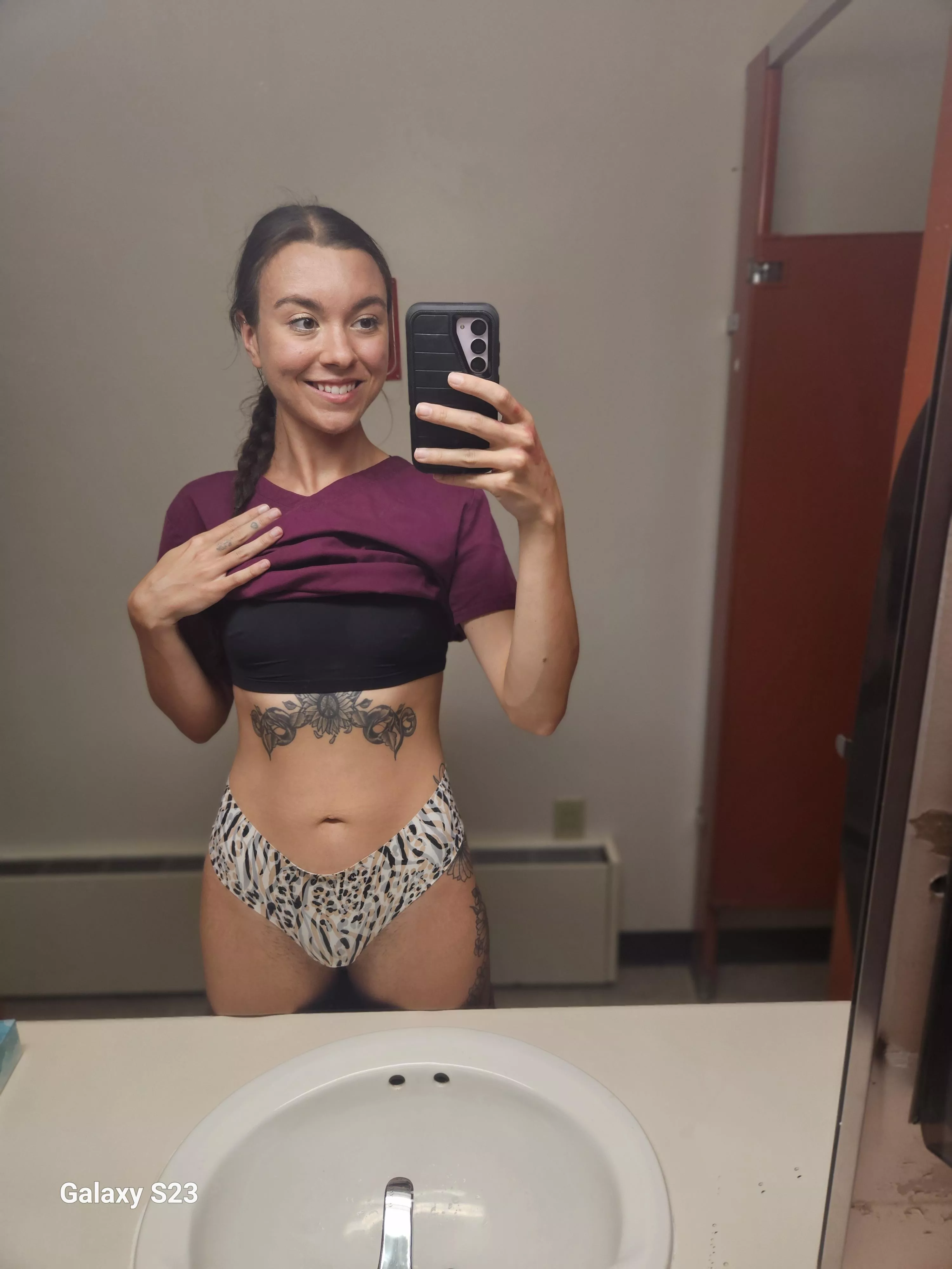 Start of the shift.. let's see how naughty I can get by the end