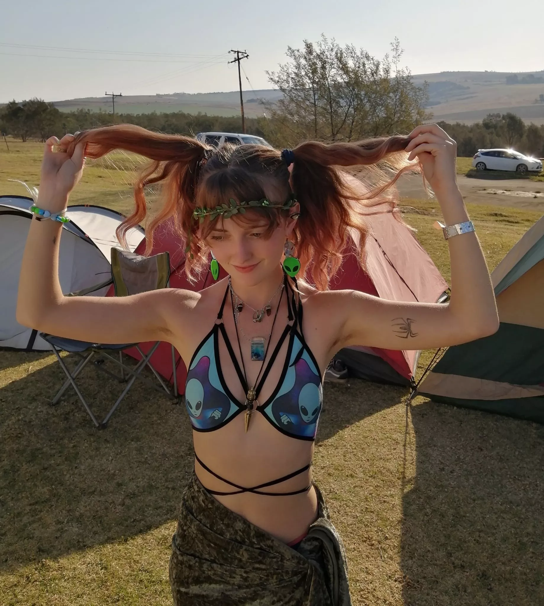 The scent of my favorite perfume lingers in the warm embrace of my underarms F18