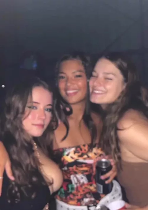 Those two are smiling for her