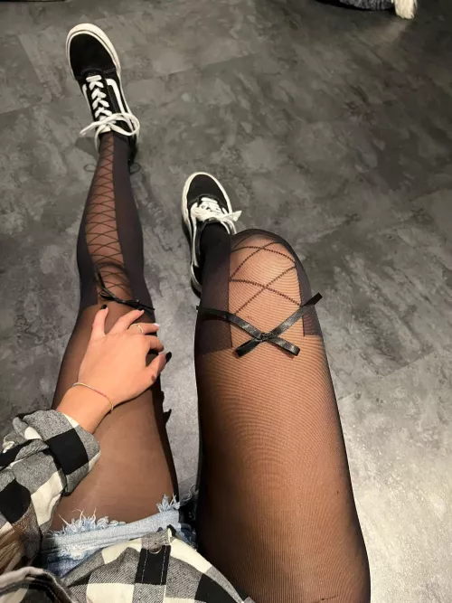 Wanna feel how soft those are on my legs?