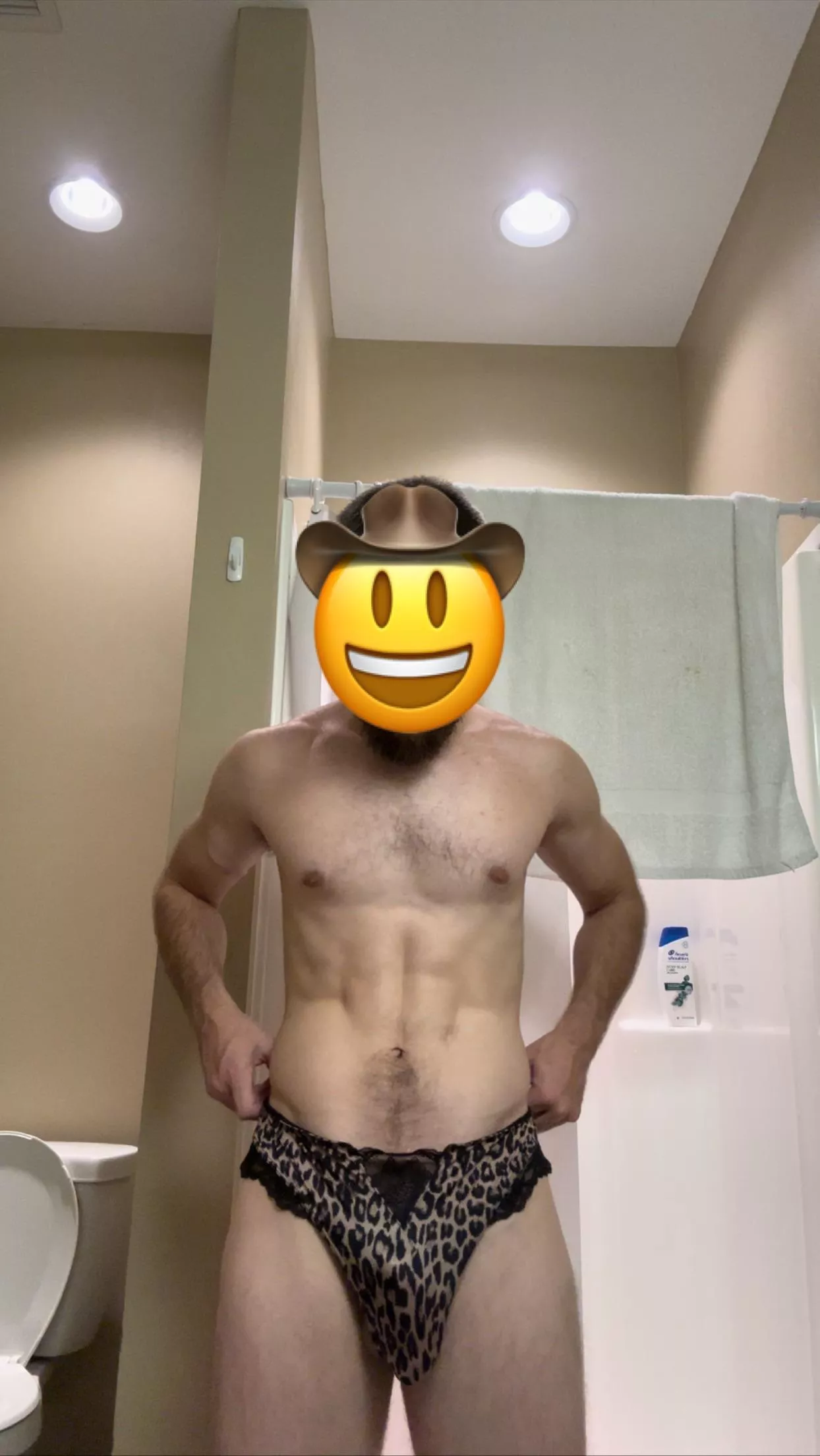 28 Just slipped into the wife’s panties about to bust. Any BBC want to stroke with me?