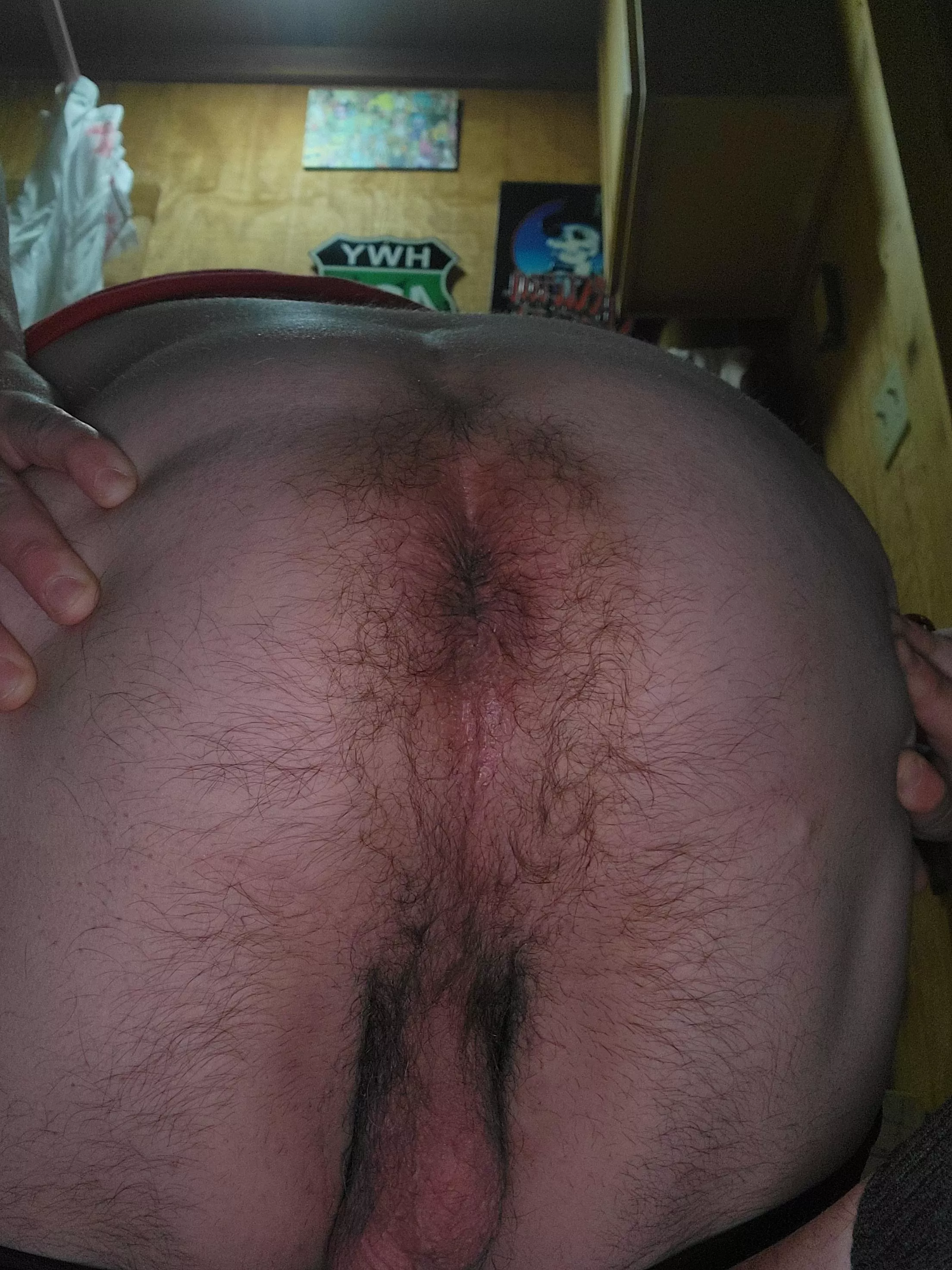 [45] spreading my hairy ass for you
