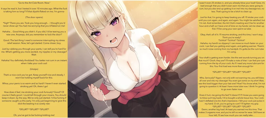 After School Stress Relief [Handjob] [Premature Ejaculation] [Multiple Orgasms] [Milking] [Artist: Hayabusa]