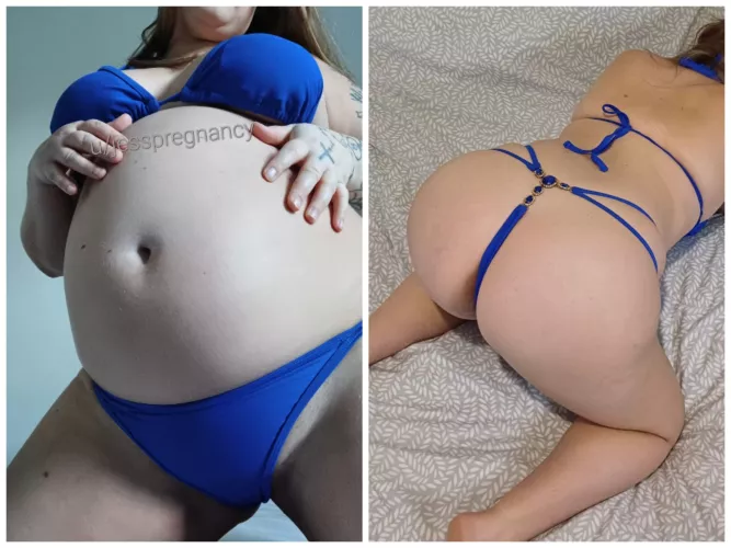 Are my pregnancy curves better from the front or the back 😏?