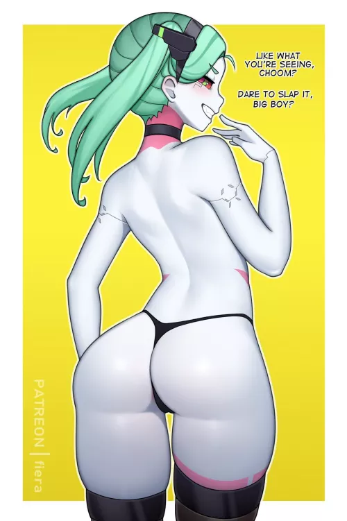 Becca being a tease [Cyberpunk: Edgerunners] (fiera)