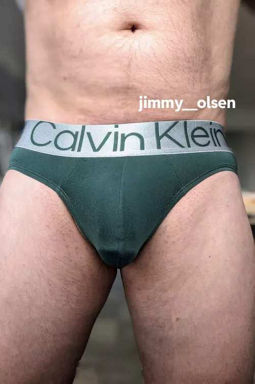 Calvin loves showing my defined cockhead outline.