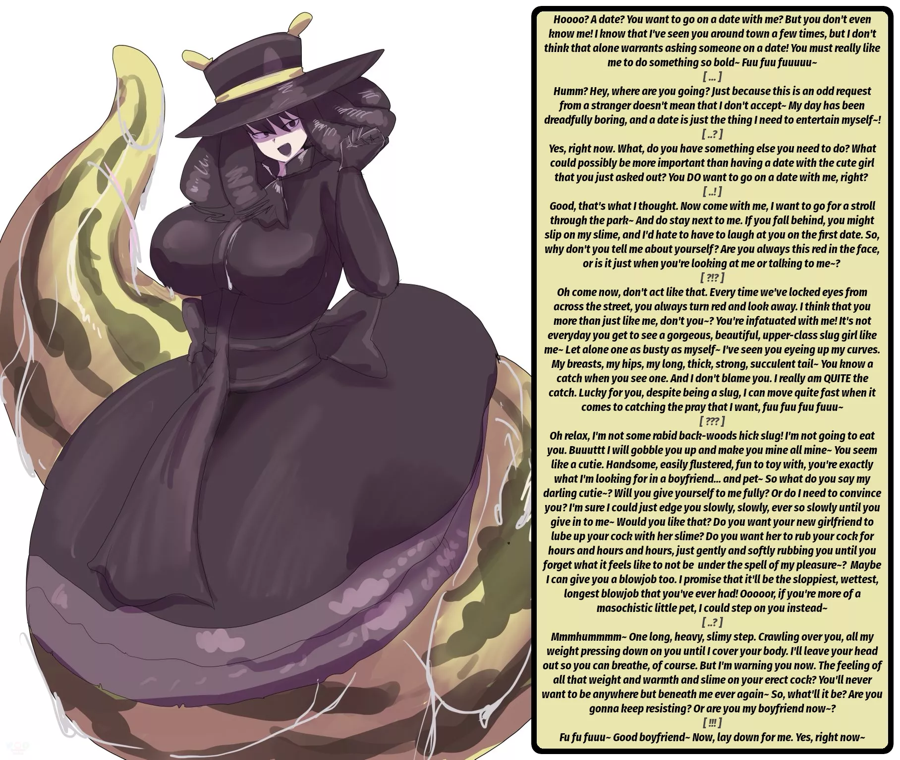 Haughty Dommy Slug Girl GF [Monster Girl] [Femdom] [Teasing] Artist: blackse
