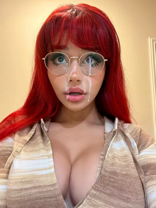 he ruined my new glasses :(