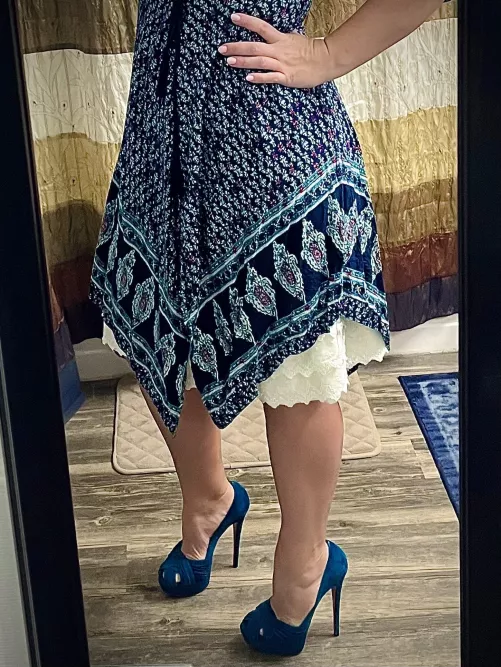 Louboutins are always the perfect Bday gift 🩵 👠 ✨