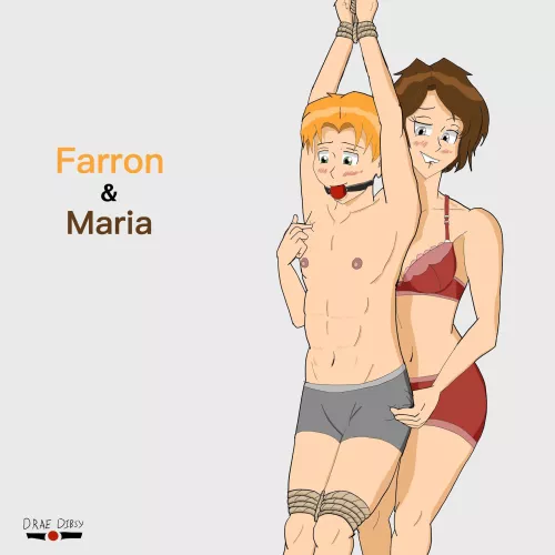 Maria Winters ties up farron bailey