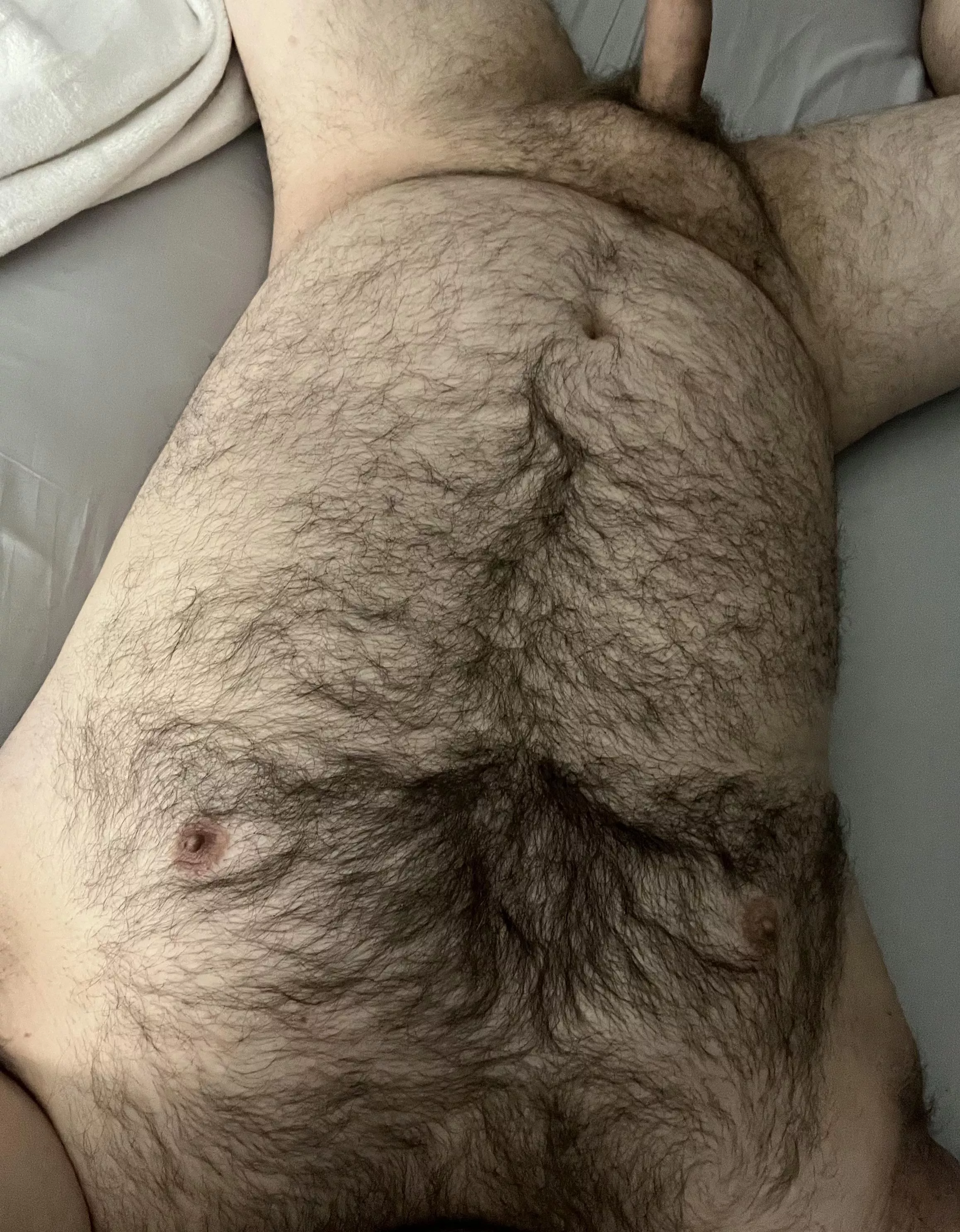 My chest hair might be thick but it’s still soft