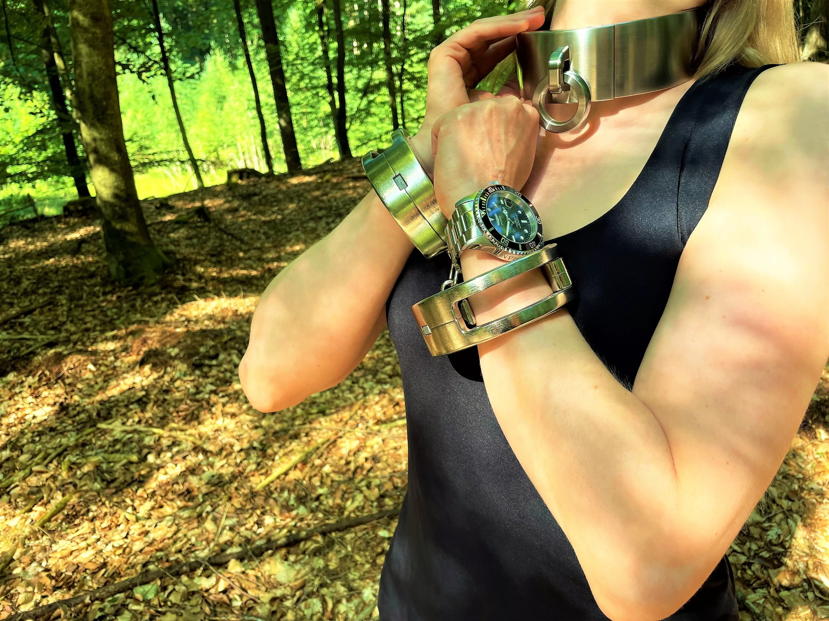 My metal collar might be a bit much for public use - what do you think?