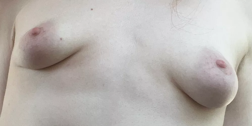 My small boobs with areolas are so tasty they are so tasty you could eat them all day long 😏