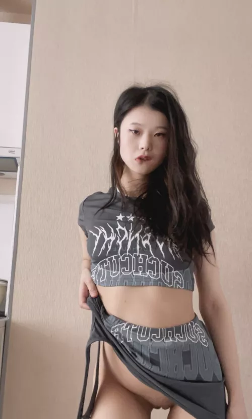 My sweet pussy is waiting for you under my skirt.