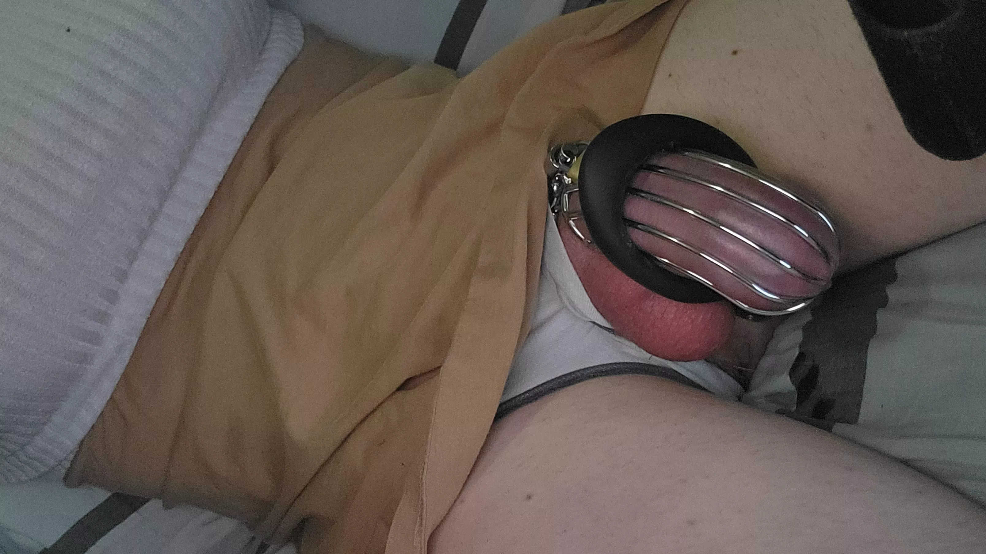 Should I wear a cage today until the end of the month?