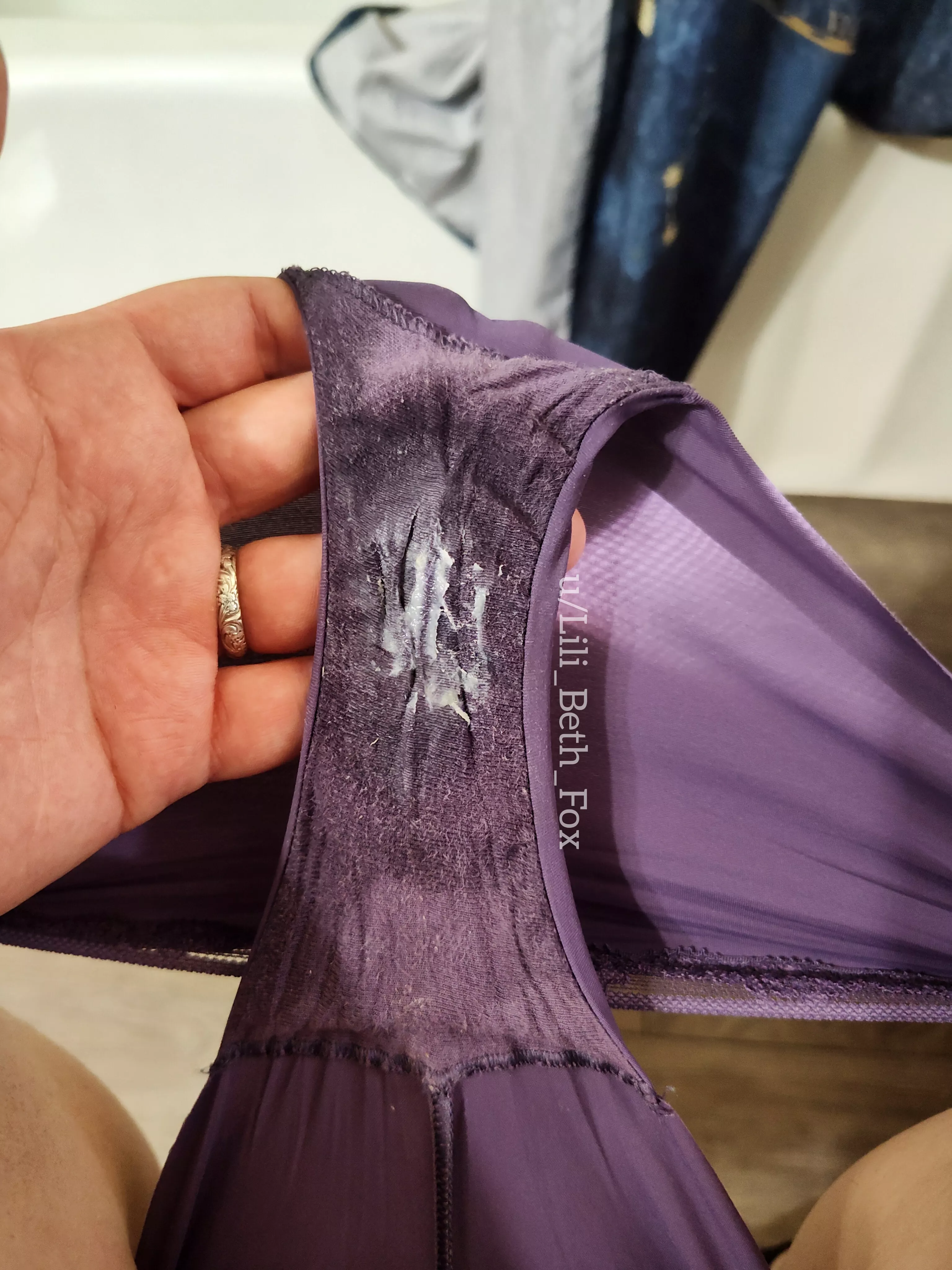 Three days of wear... My gusset is so sticky! [OC]