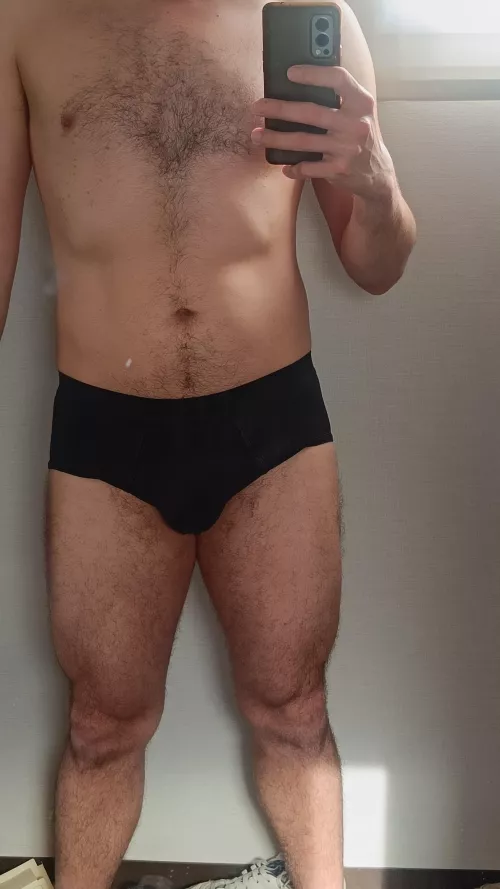 Traditional black briefs. Whatcha think?