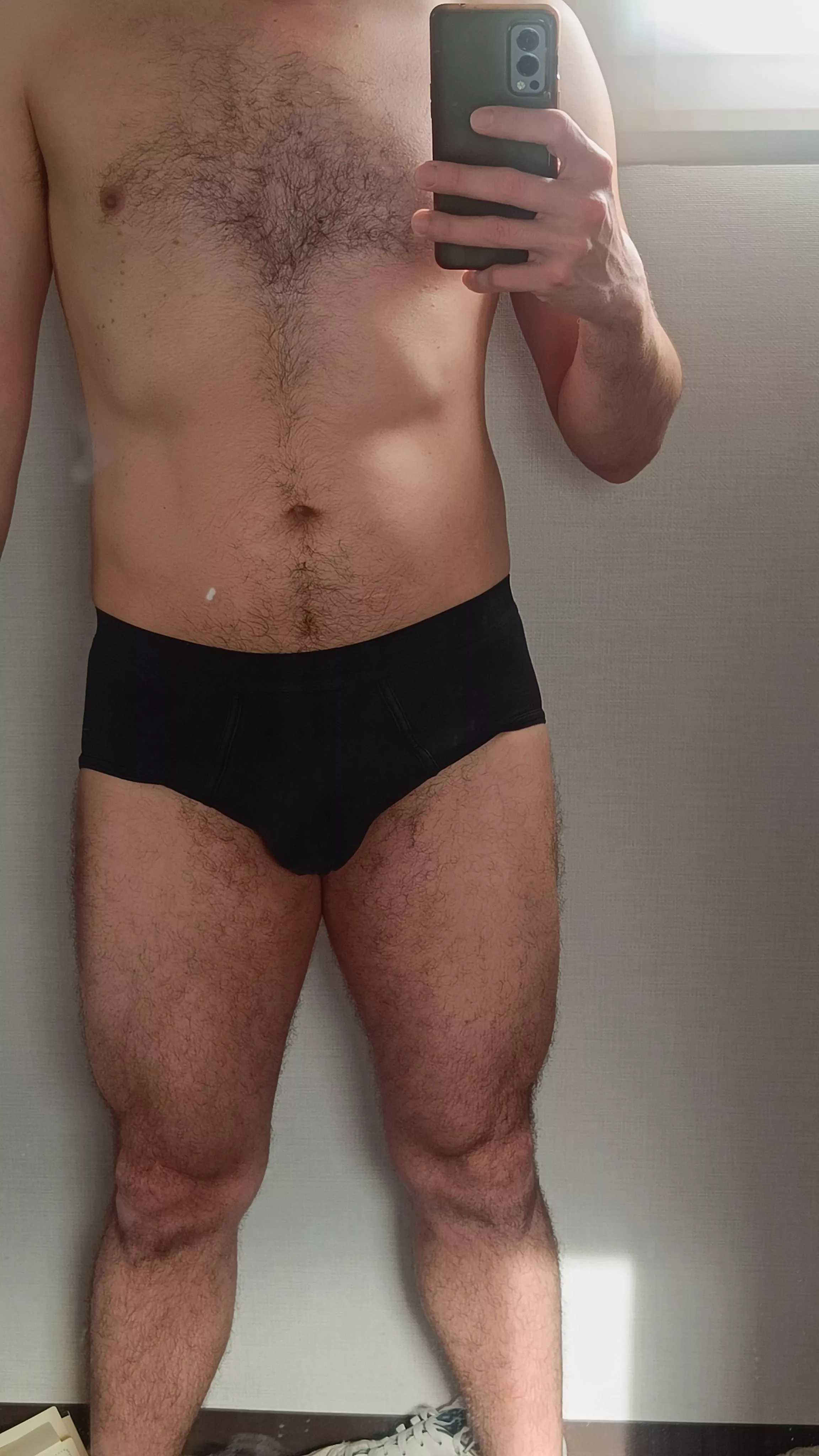 Traditional black briefs. Whatcha think?